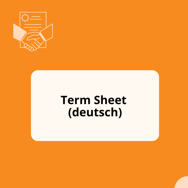 Term Sheet (deutsch)